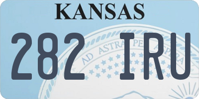 KS license plate 282IRU
