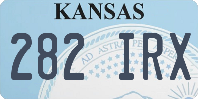 KS license plate 282IRX