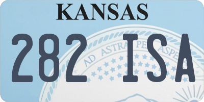 KS license plate 282ISA