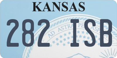 KS license plate 282ISB