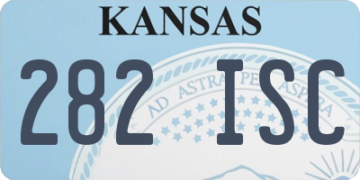 KS license plate 282ISC