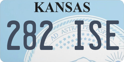 KS license plate 282ISE
