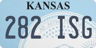 KS license plate 282ISG