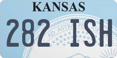 KS license plate 282ISH