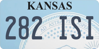 KS license plate 282ISI