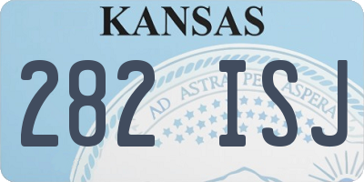 KS license plate 282ISJ