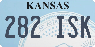 KS license plate 282ISK