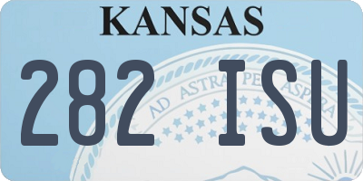 KS license plate 282ISU