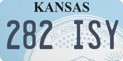 KS license plate 282ISY