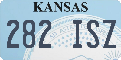 KS license plate 282ISZ