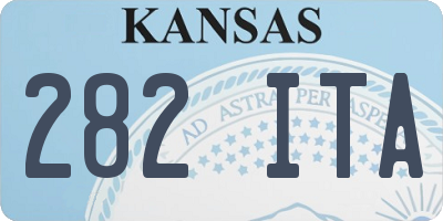 KS license plate 282ITA