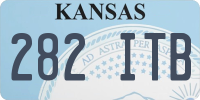 KS license plate 282ITB