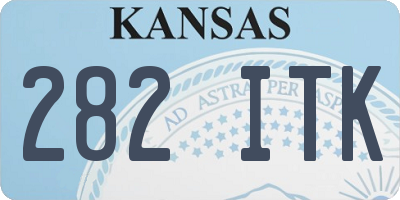 KS license plate 282ITK