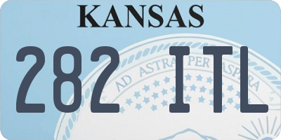 KS license plate 282ITL