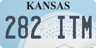 KS license plate 282ITM