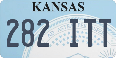 KS license plate 282ITT