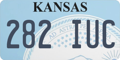 KS license plate 282IUC