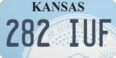 KS license plate 282IUF
