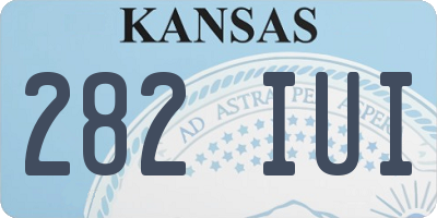 KS license plate 282IUI