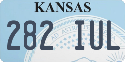 KS license plate 282IUL