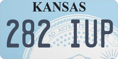 KS license plate 282IUP