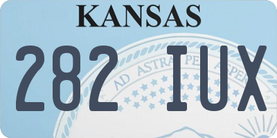 KS license plate 282IUX