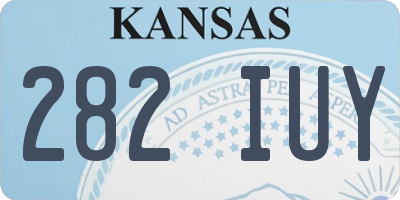 KS license plate 282IUY
