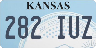 KS license plate 282IUZ