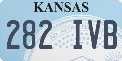 KS license plate 282IVB