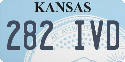 KS license plate 282IVD
