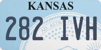 KS license plate 282IVH