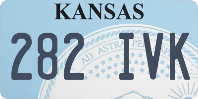 KS license plate 282IVK