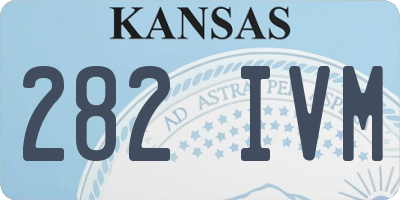 KS license plate 282IVM