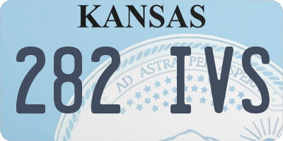 KS license plate 282IVS