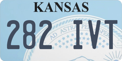 KS license plate 282IVT