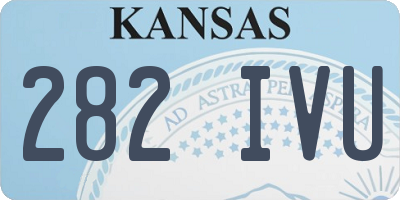 KS license plate 282IVU