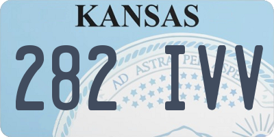 KS license plate 282IVV