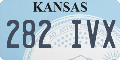 KS license plate 282IVX