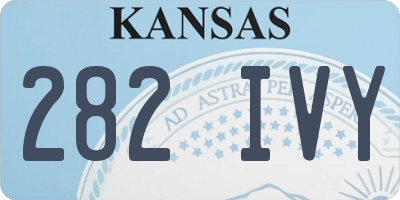KS license plate 282IVY