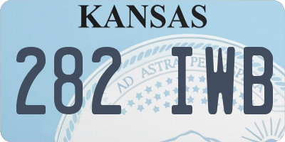KS license plate 282IWB