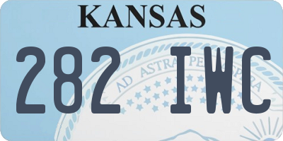 KS license plate 282IWC