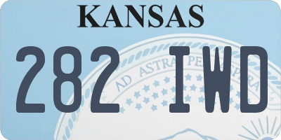 KS license plate 282IWD