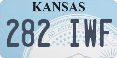 KS license plate 282IWF