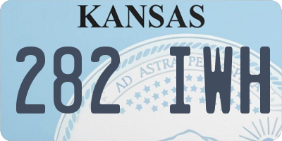 KS license plate 282IWH