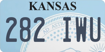 KS license plate 282IWU