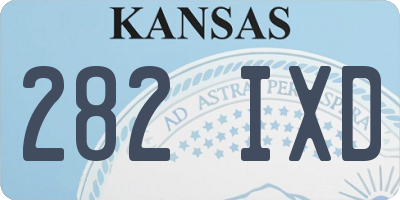 KS license plate 282IXD