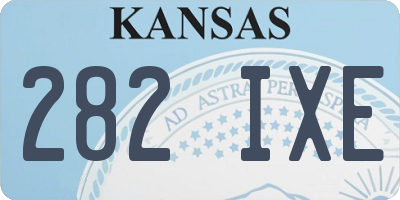 KS license plate 282IXE