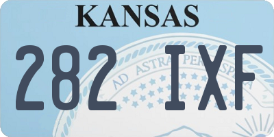 KS license plate 282IXF