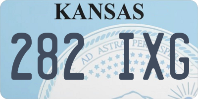 KS license plate 282IXG