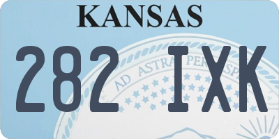 KS license plate 282IXK